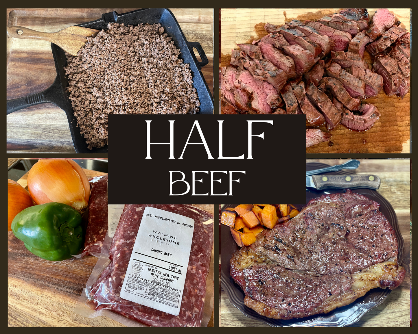 21 Days Dry Aged 1/2 Beef Deposit